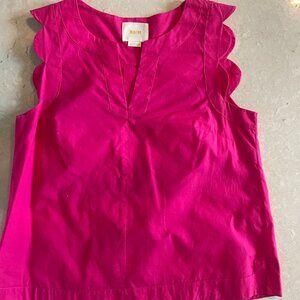 Maeve scallop sleeveless top size 0